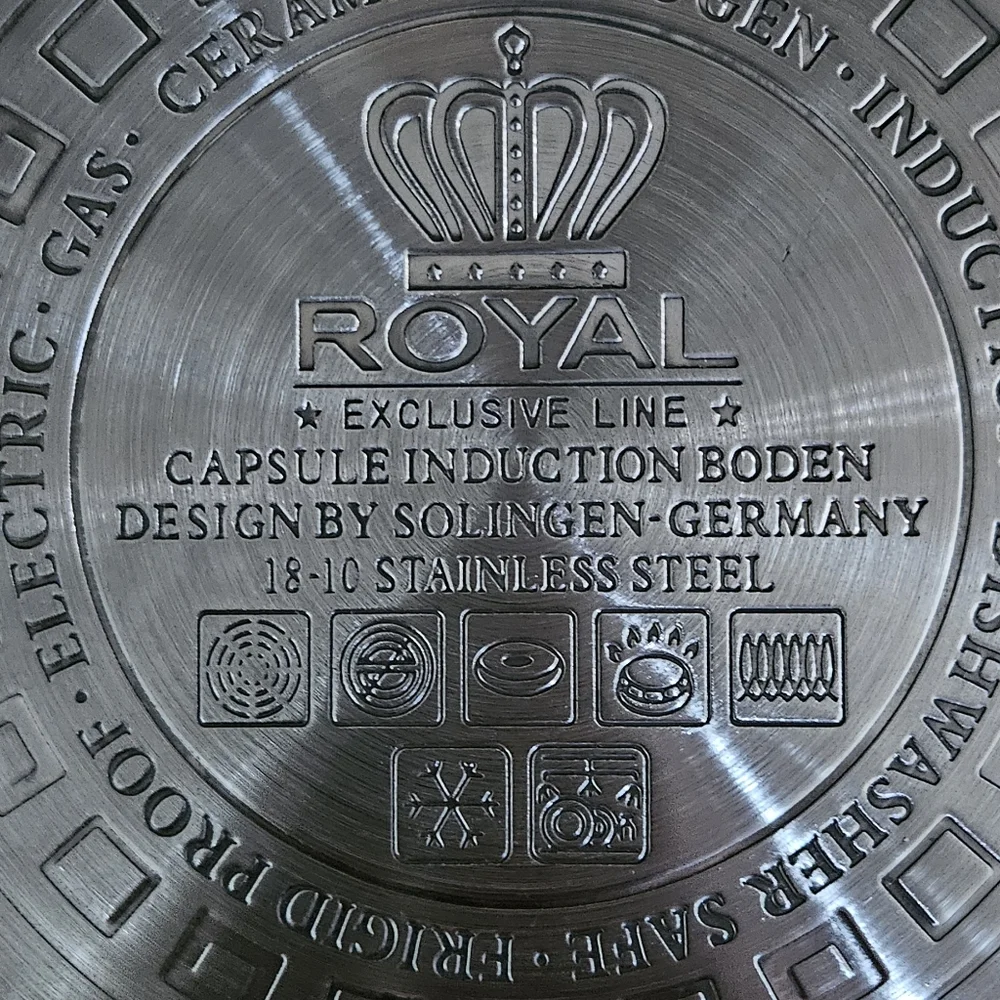 Royal Exclusive Line Cookware Solingen Germany Pro Chef Stainless Steel Fry Pan